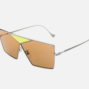 Loewe Silver and Yellow Sunglasses